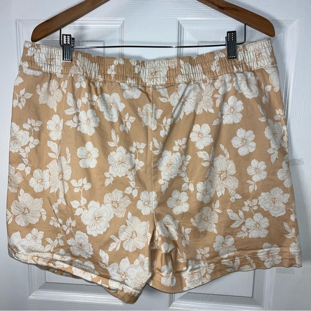 Jachs Floral Tan chino Women's Shorts Size XXL pockets - Picture 6 of 10
